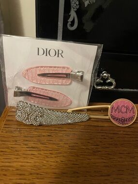 Designer hair clip lot of three
